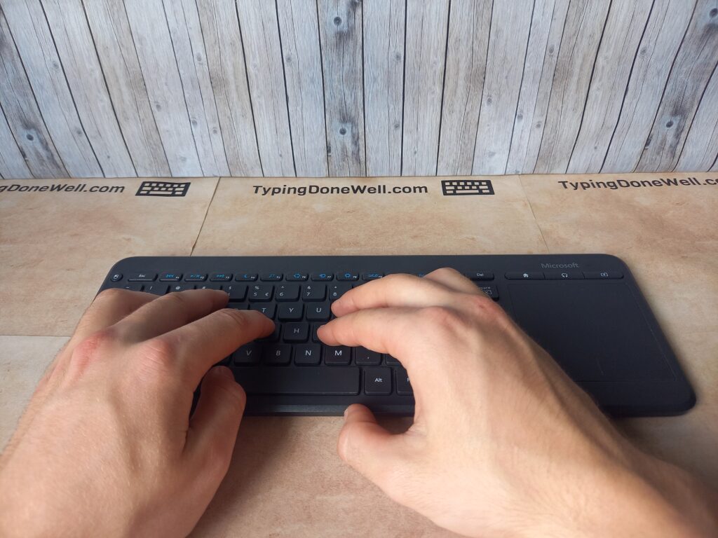 touch typing